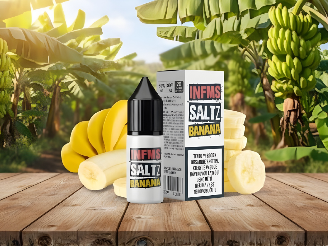 Nikotinová Sůl Infamous Saltz - Banana / Banán - 20mg/ml