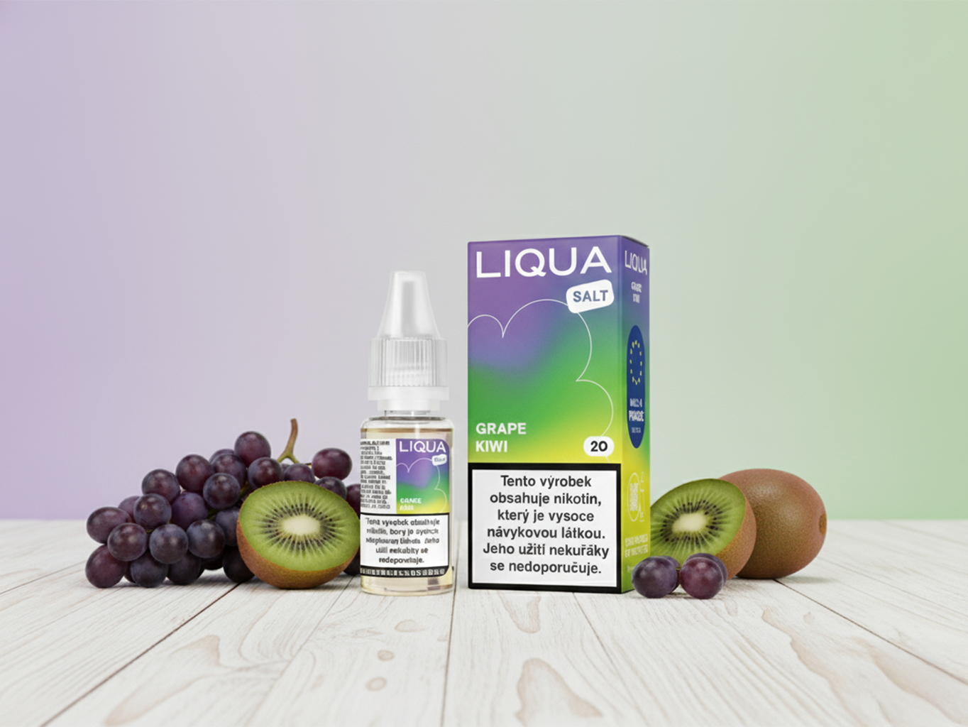 Ritchy - Liqua LIQUA Salt Grape Kiwi / Hroznové víno a kiwi 10ml Nikotin: 10 mg - Kolek Q