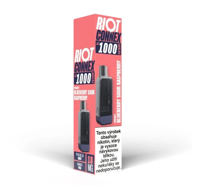 Riot Squad RIOT Connex 1000 POD náplň - Blueberry Sour Raspberry Nikotin: 18 mg