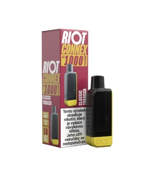 Riot Squad RIOT Connex 1000 POD náplň - Classic Tobacco Nikotin: 10 mg