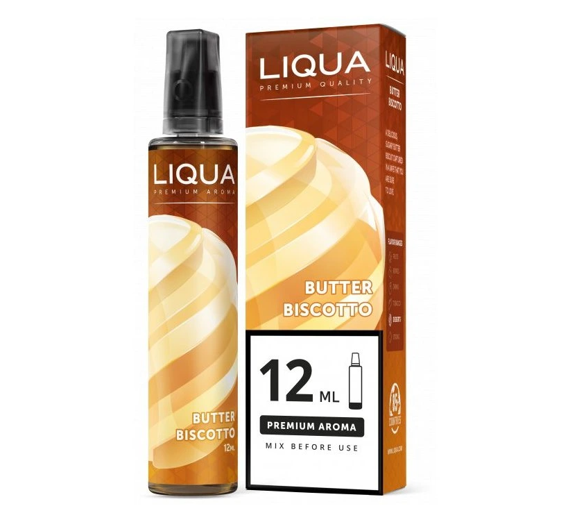 Ritchy - Liqua Příchuť LIQUA - Mix&Go - Butter Biscotto 12ml SnV