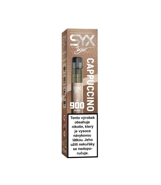 SYX BAR 900 jednorázová e-cigareta Cappuccino