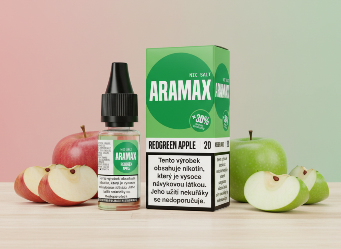Aramax Aramax Salt - RedGreen Apple 10ml Nikotin: 10 mg - Kolek Q
