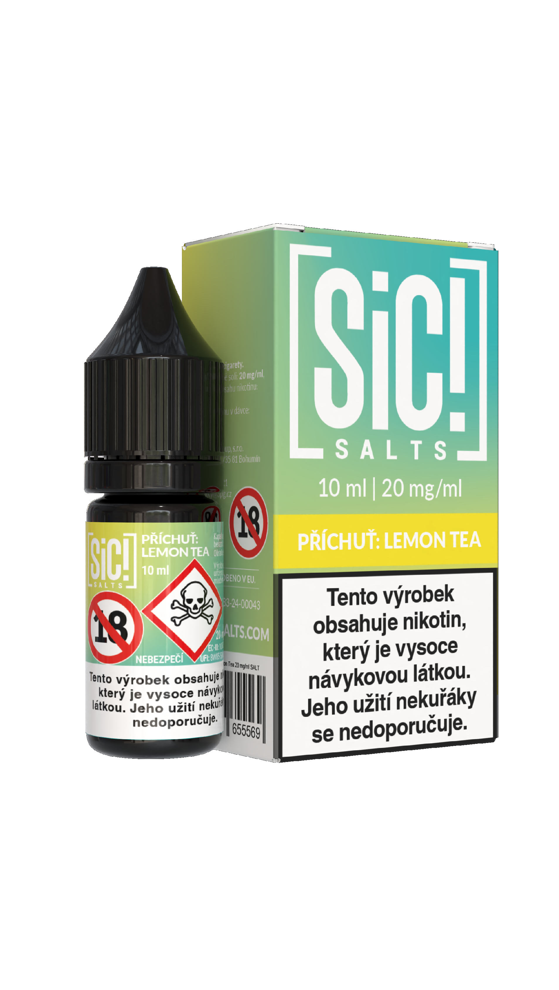 Nikotinová Sůl Sic! Salts - Lemon Tea 10ml - 20mg
