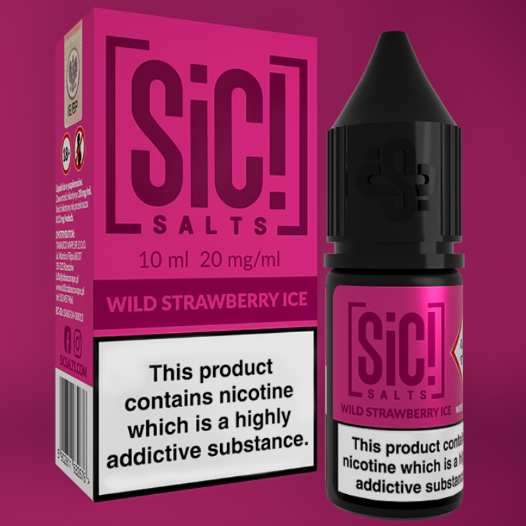 Nikotinová Sůl Sic! Salts - Wild Strawberry Ice 10ml - 20mg