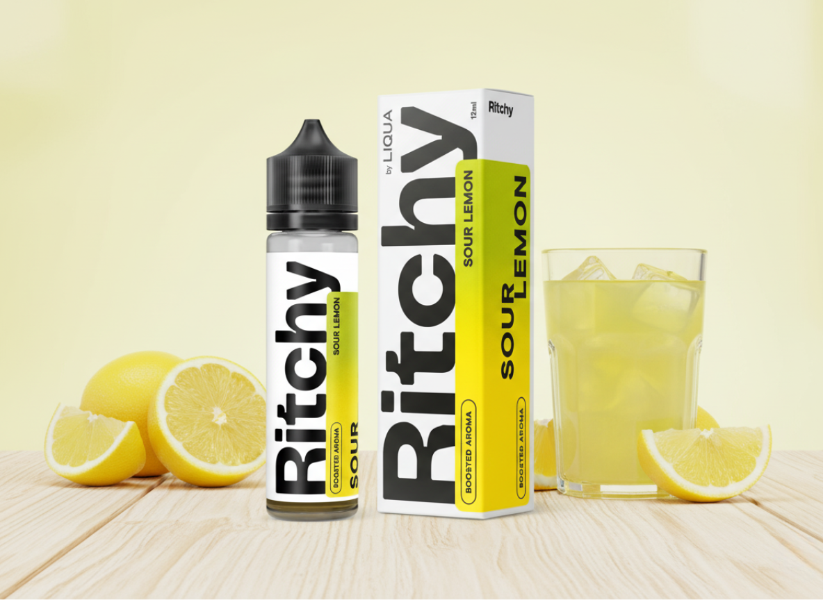 Příchuť LIQUA RITCHY - Sour Lemon / Kyselý Citrón 10ml SnV