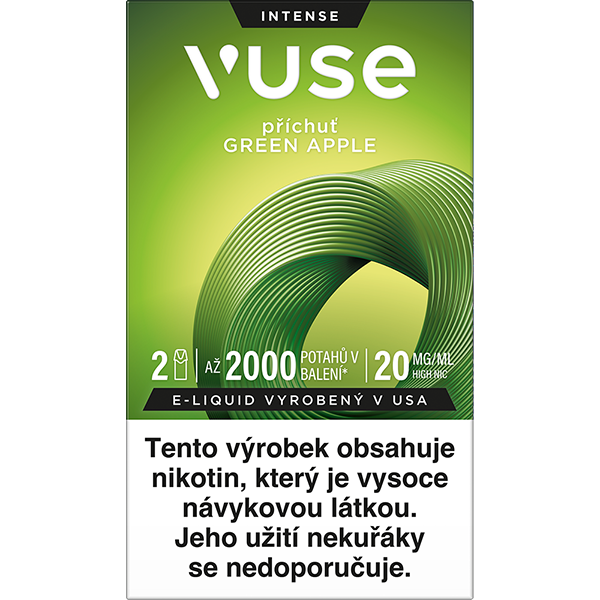 BAT (British American Tobacco) VUSE ePOD náplň Green Apple 2ML 20MG - 2KS