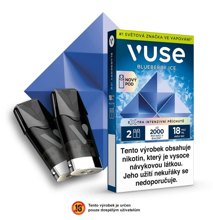 BAT (British American Tobacco) VUSE ePOD náplň Blueberry Ice 2ML 18MG - 2KS