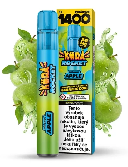 KURA Rocket jednorázová ecigareta Apple