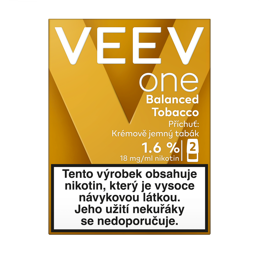 VEEV ONE náplň Balanced Tobacco 18mg - 2ks