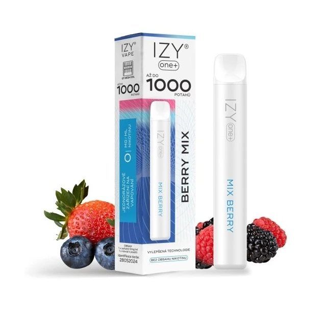 IZYVAPE Jednorázová ecigareta IZY ONE+ - Berry Mix 0mg/ml