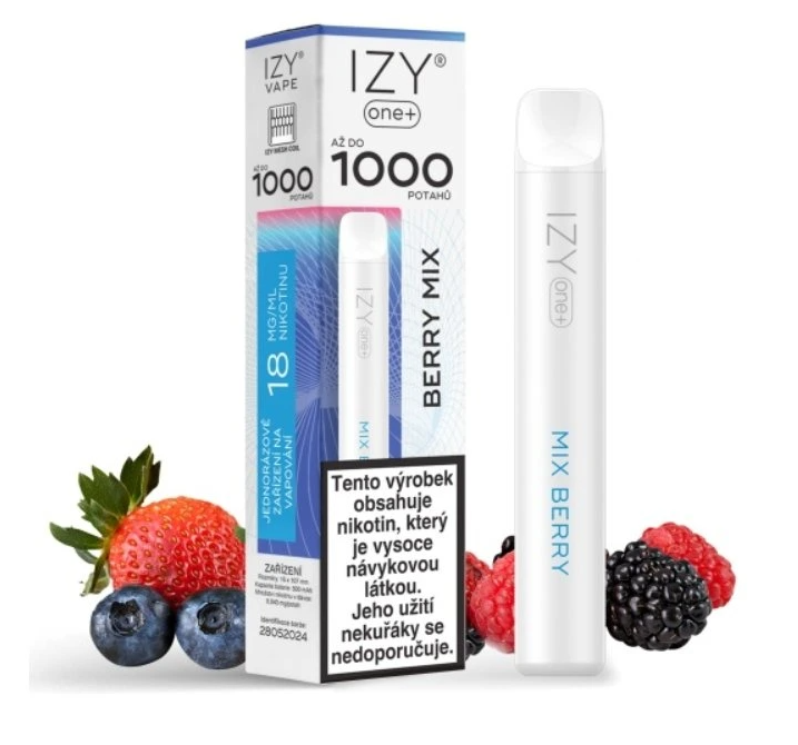 IZYVAPE Jednorázová ecigareta IZY ONE+ - Berry Mix 18mg/ml