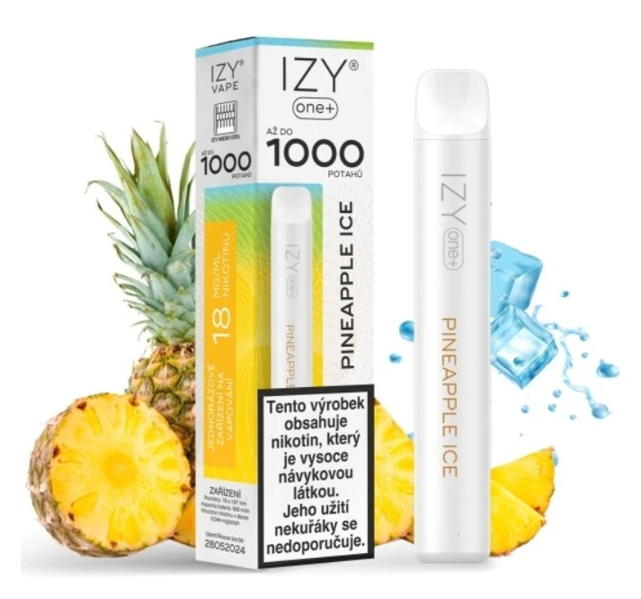 IZYVAPE Jednorázová ecigareta IZY ONE+ - Pineapple Ice 18mg/ml