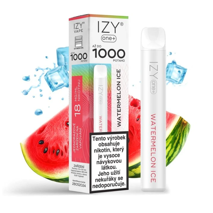IZYVAPE Jednorázová ecigareta IZY ONE+ - Watermelon Ice 18mg/ml