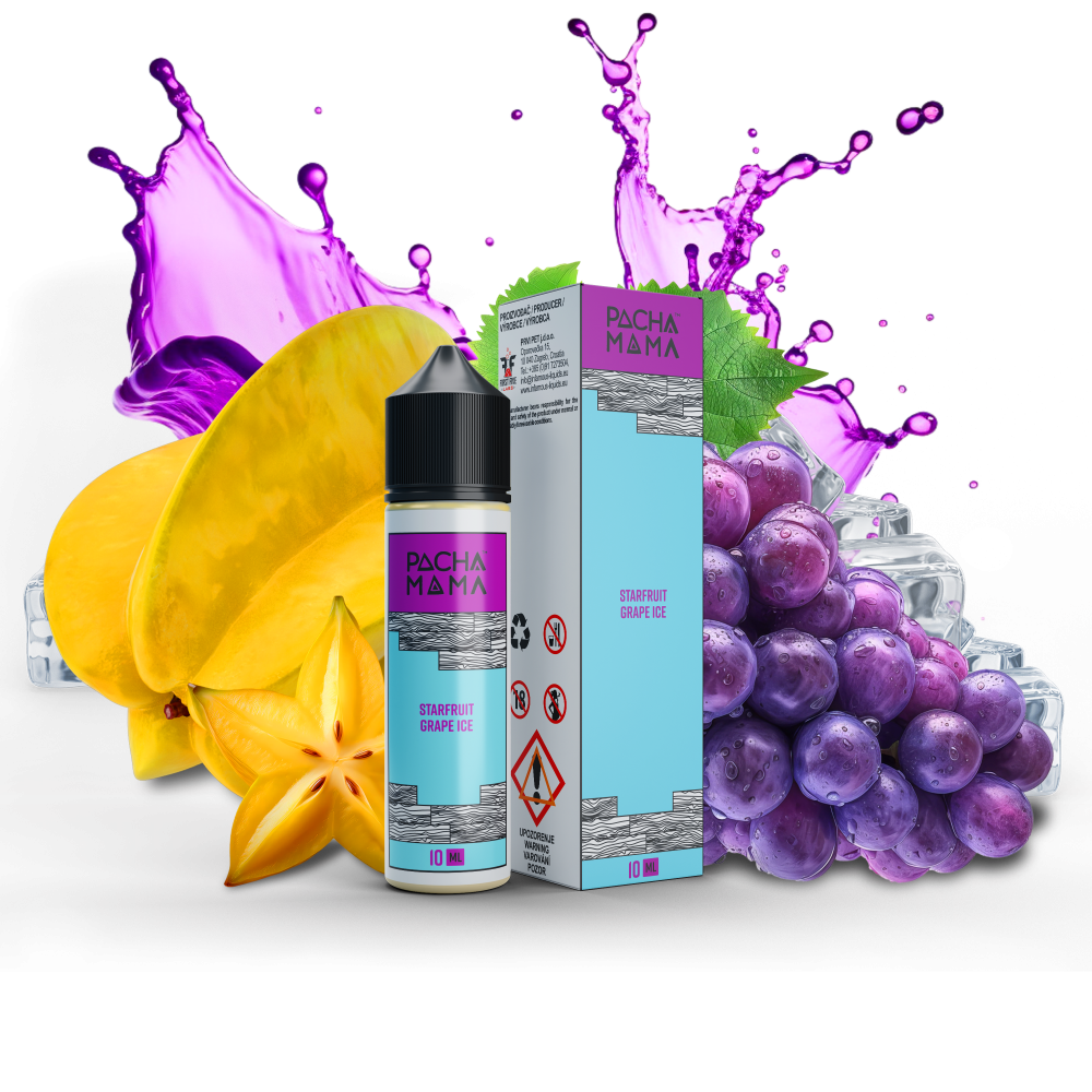 Charlie´s Chalk Dust Příchuť SNV Charlie's Chalk Dust Pacha Mama Starfruit Grape Ice 10ml