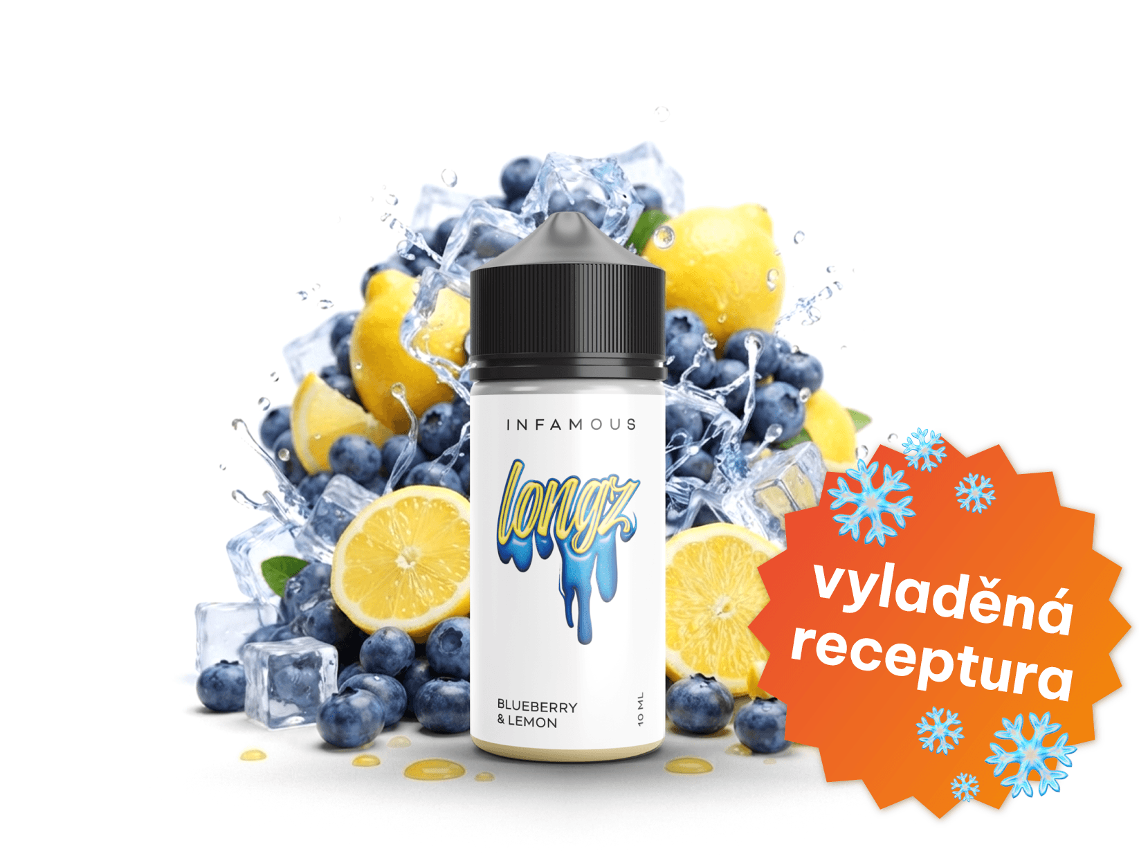 Příchuť SNV Infamous LongZ - Blueberry & Lemon 10ml/100