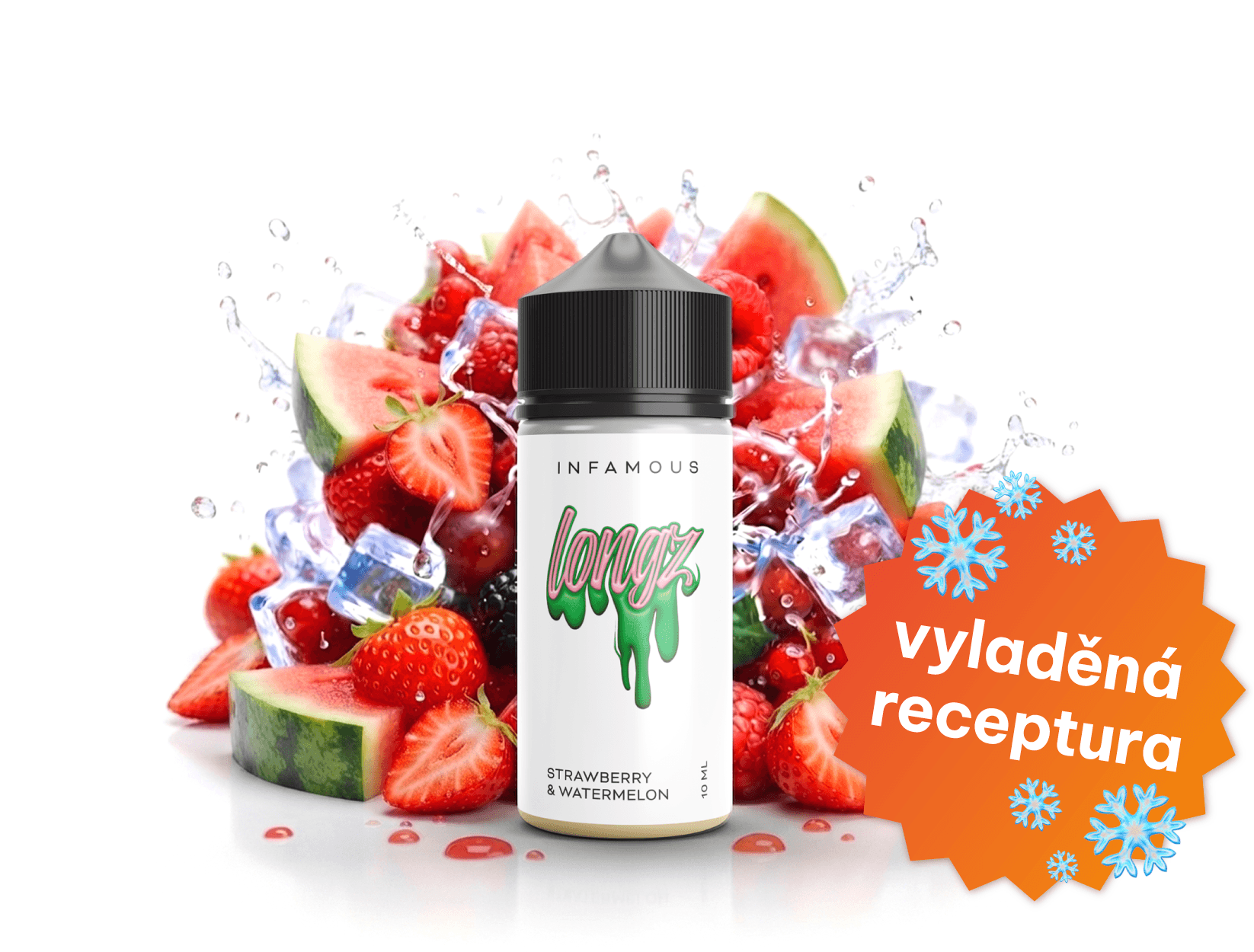 Příchuť SNV Infamous LongZ - Strawberry & Watermelon 10ml/100