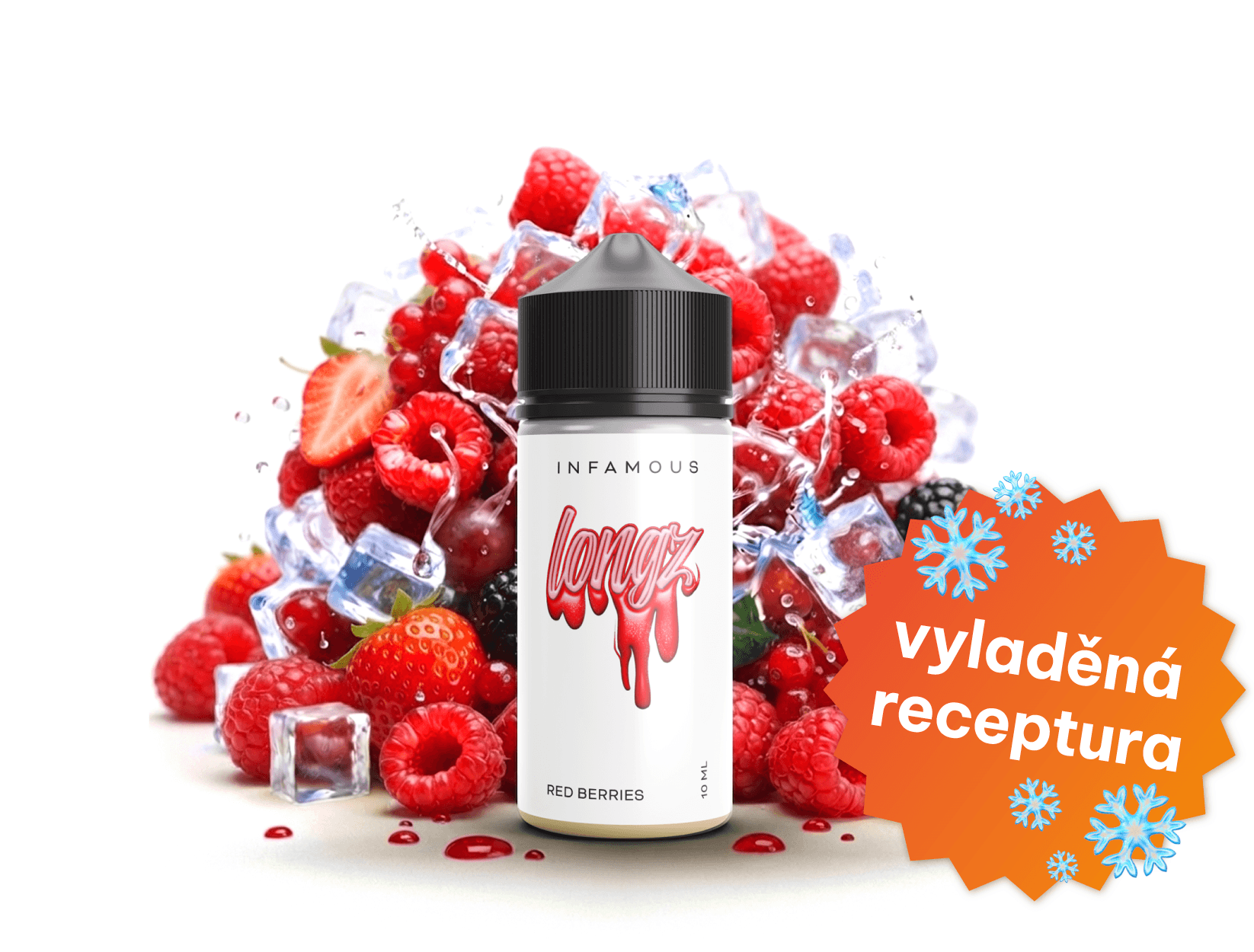 Příchuť SNV Infamous LongZ - Red Berries 10ml100