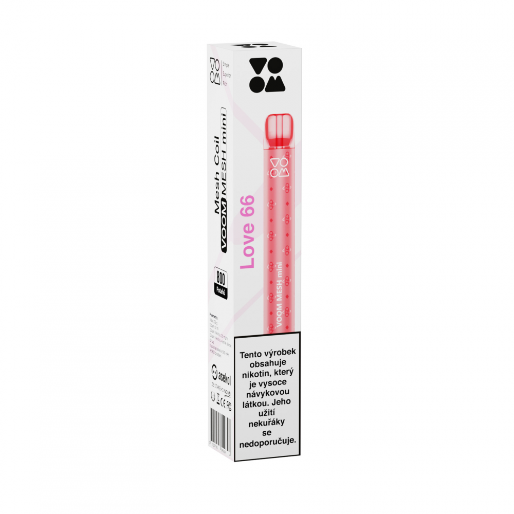 Voom Mesh Mini jednorázová ecigareta Love 66 - 20mg