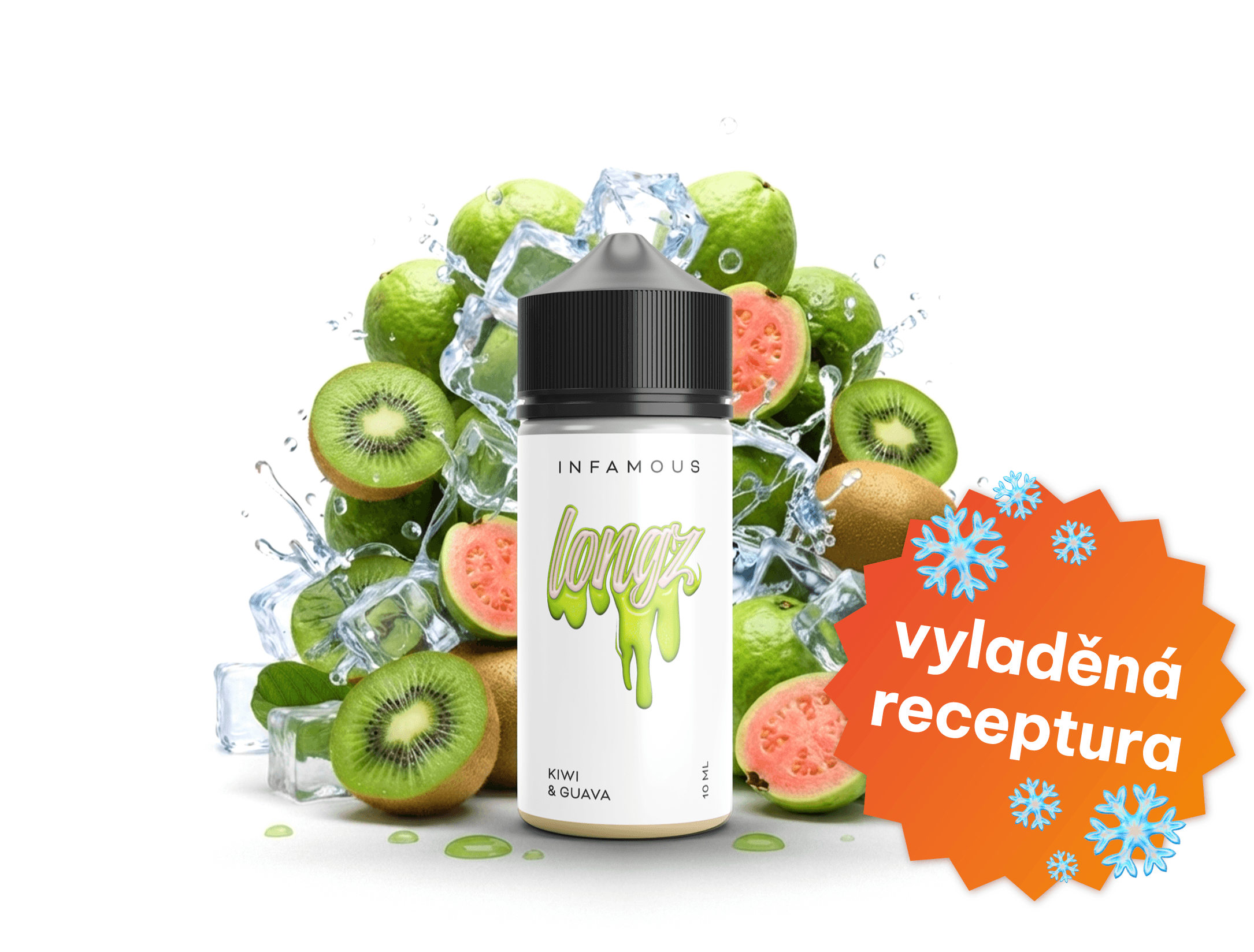 Příchuť SNV Infamous LongZ - Kiwi & Guava 10ml/100
