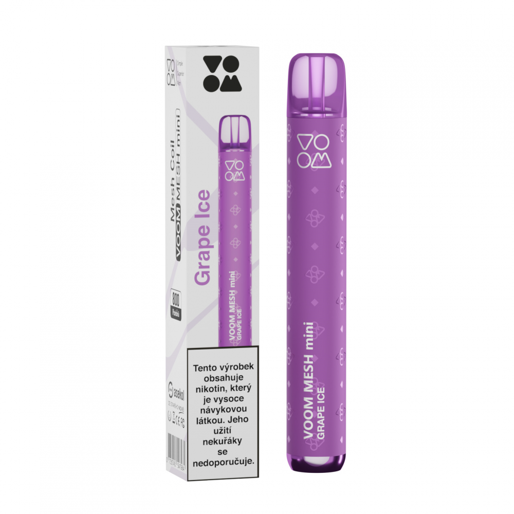 Voom Mesh Mini jednorázová ecigareta Grape Ice - 20mg