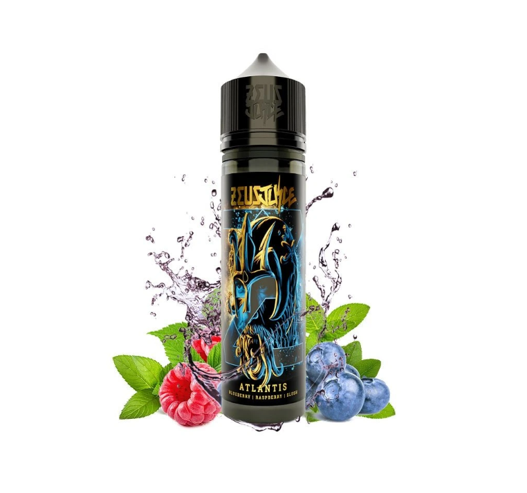 Příchuť Zeus Juice SnV - Atlantis / Borůvka, malina a mentol - 10ml