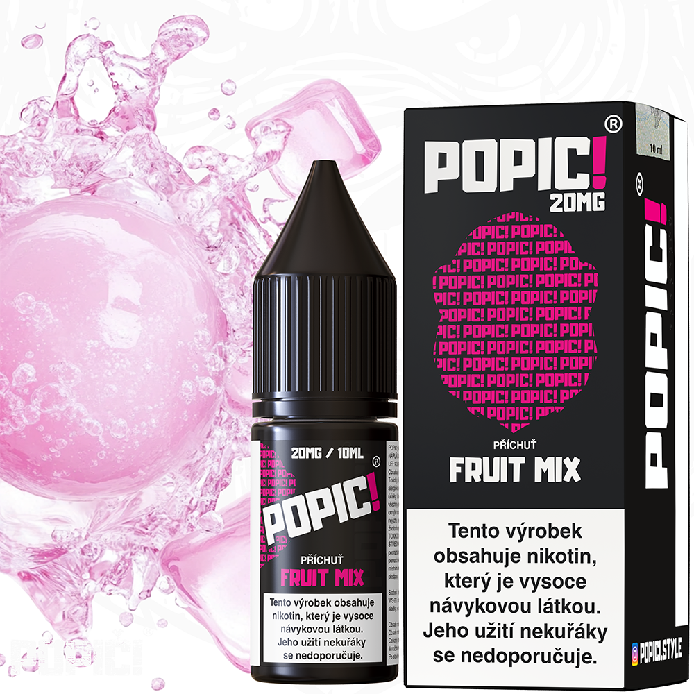 Nikotinová sůl POPIČ! - Fruit Mix / Ovocná směs v bublině - 20mg