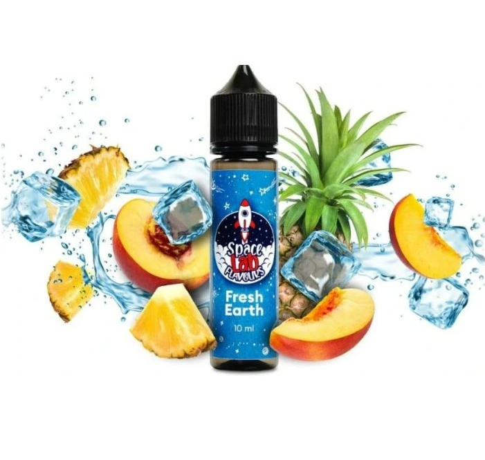 Příchuť Space Lab Flavours SnV - Fresh Earth / Chladivý mix Ananasu a Broskve 10ml