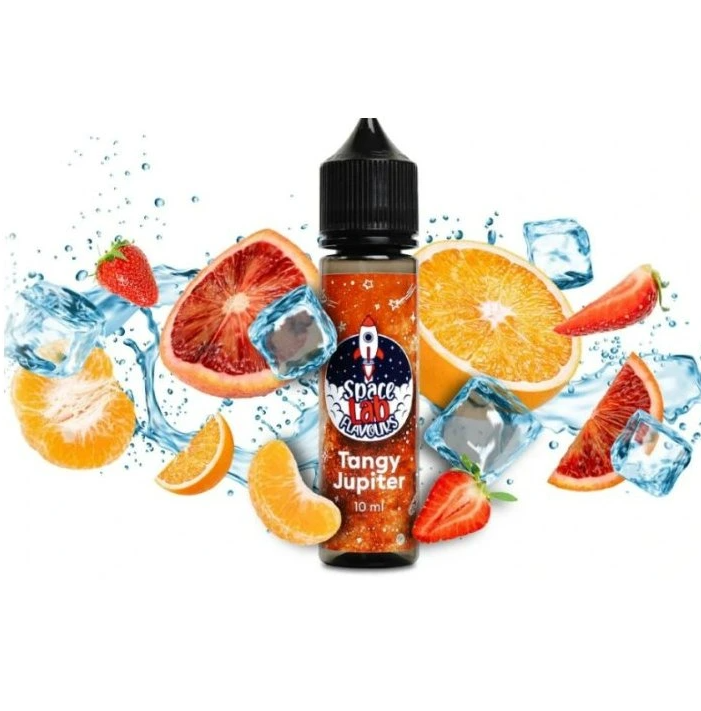 Příchuť Space Lab Flavours SnV - Tangy Jupiter / Chladivý mix Pomeranče, Mandarinky a Jahody 10ml