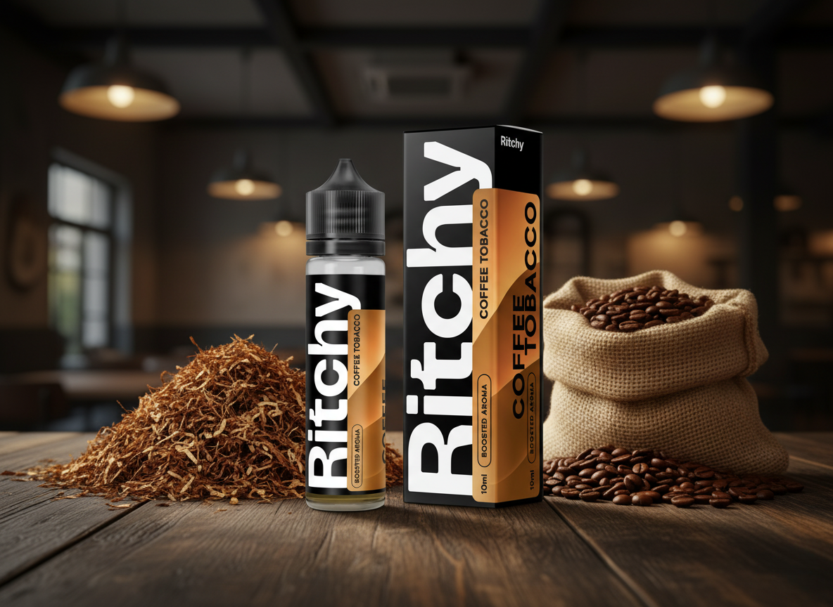 Ritchy - Liqua Příchuť LIQUA RITCHY - Coffee Tobacco 10ml SnV