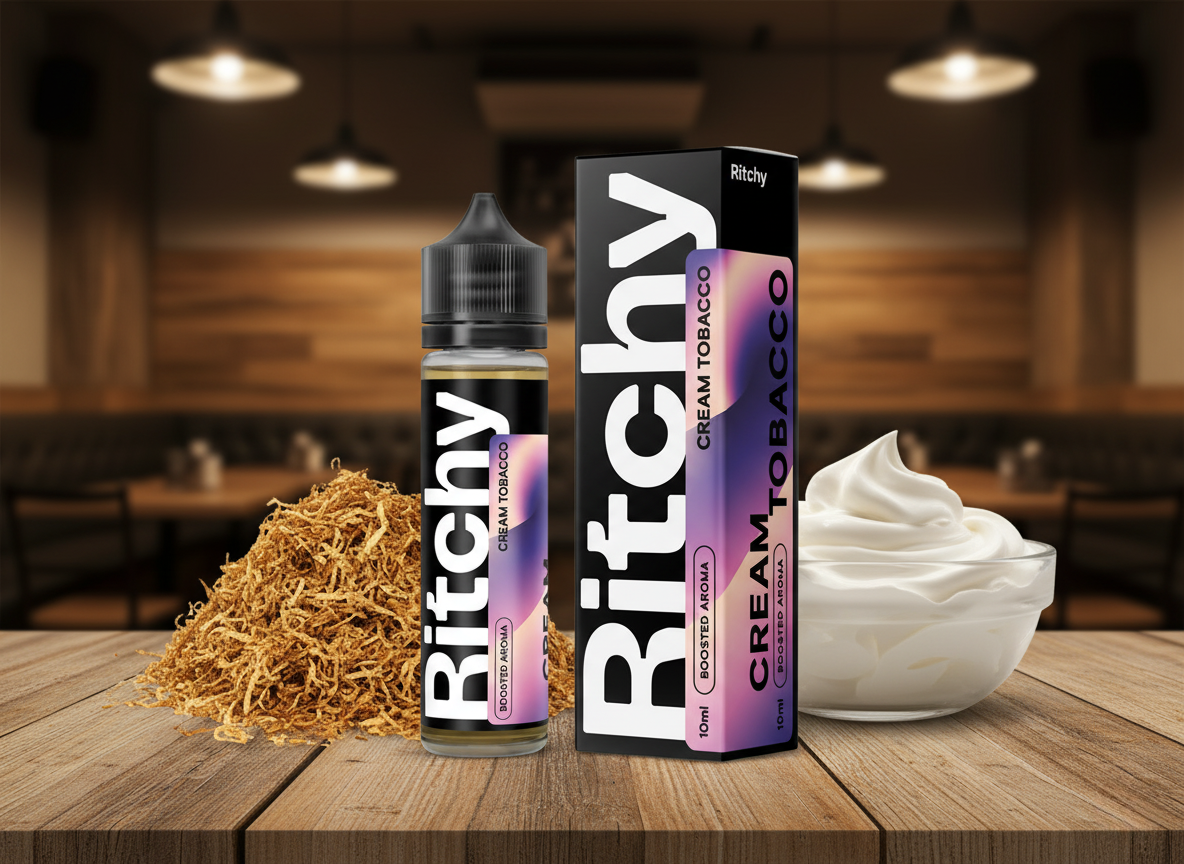 Ritchy - Liqua Příchuť LIQUA RITCHY - Cream Tobacco 10ml SnV
