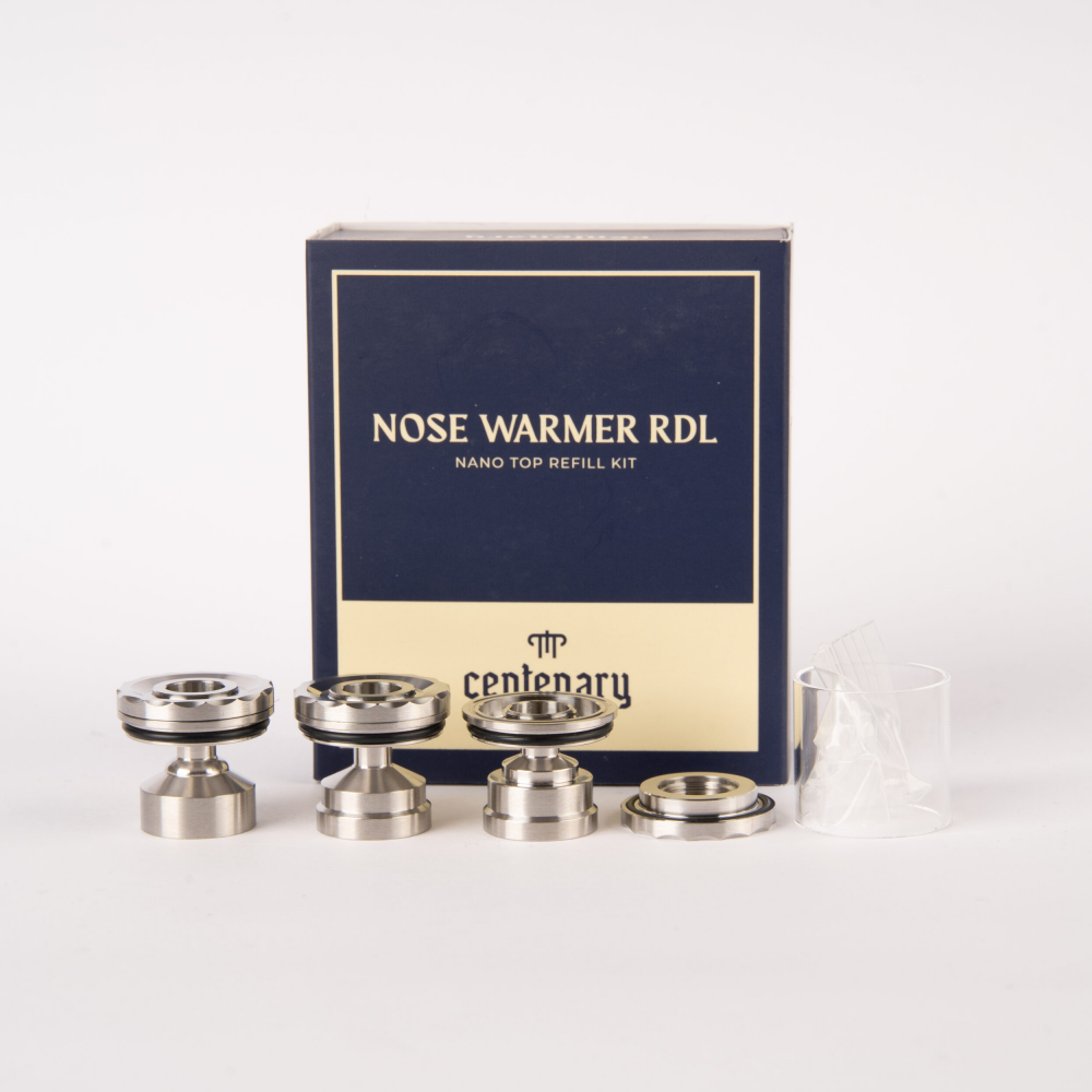Centenary Mods - Nose Warmer RDL Nano Top Refill Kit pro Diplomat RDL RTA - Brushed