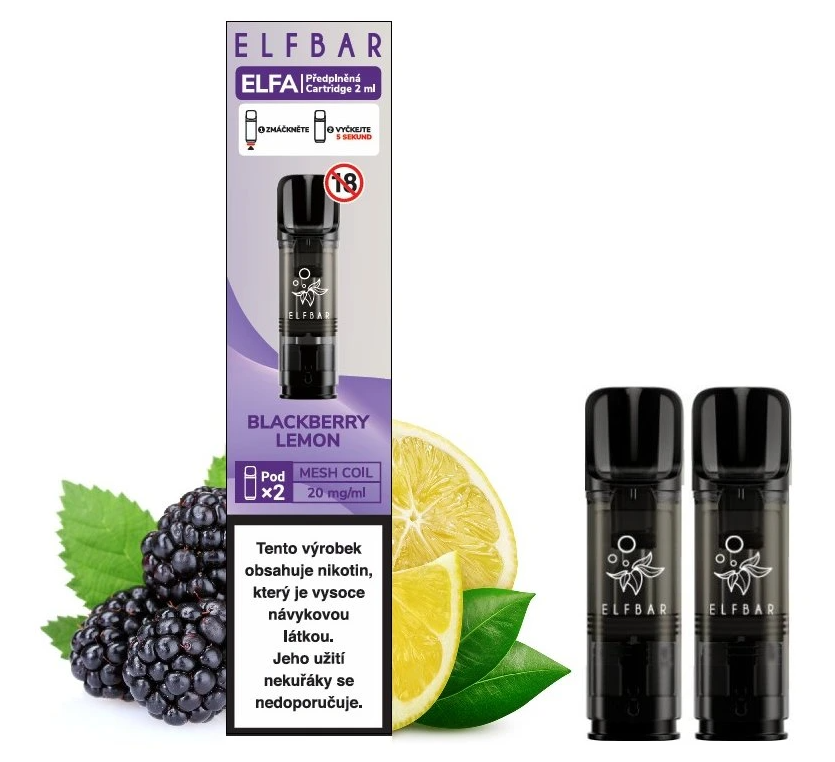 ELF BAR ELFA POD náplň Blackberry Lemon - Kolek R