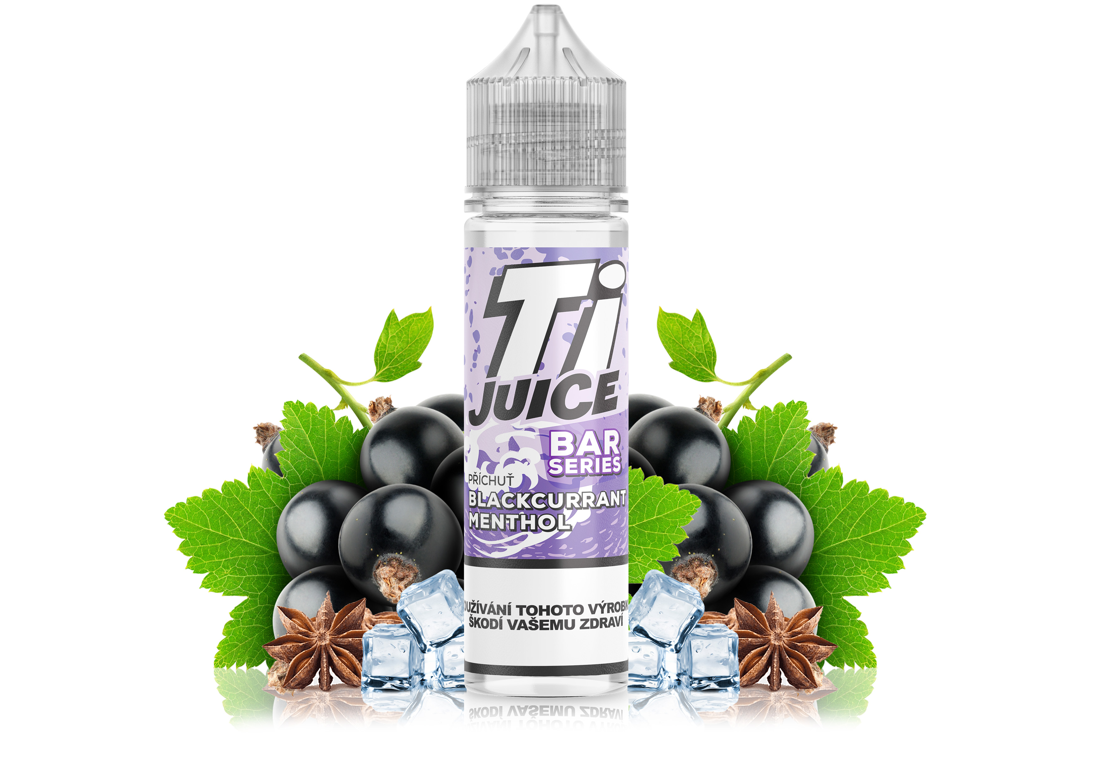 Příchuť TI Juice Bar Series - Blackcurrant Menthol SnV 10ml