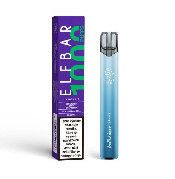 ELF BAR 1000 jednorázová ecigareta Blueberry Sour Raspberry - 20mg
