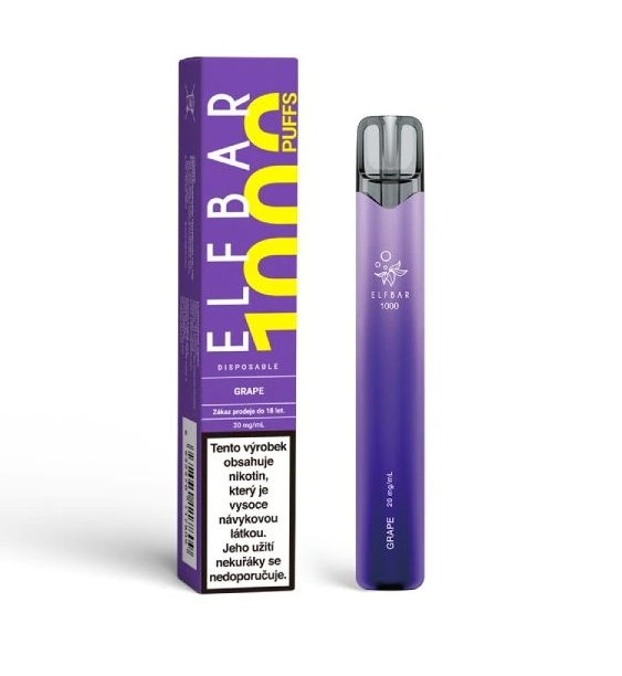 ELF BAR 1000 jednorázová ecigareta Grape - 20mg