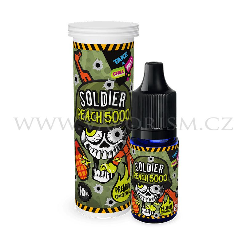 Příchuť Chill Pill - Soldier - Peach 5000 / Broskev 10ml