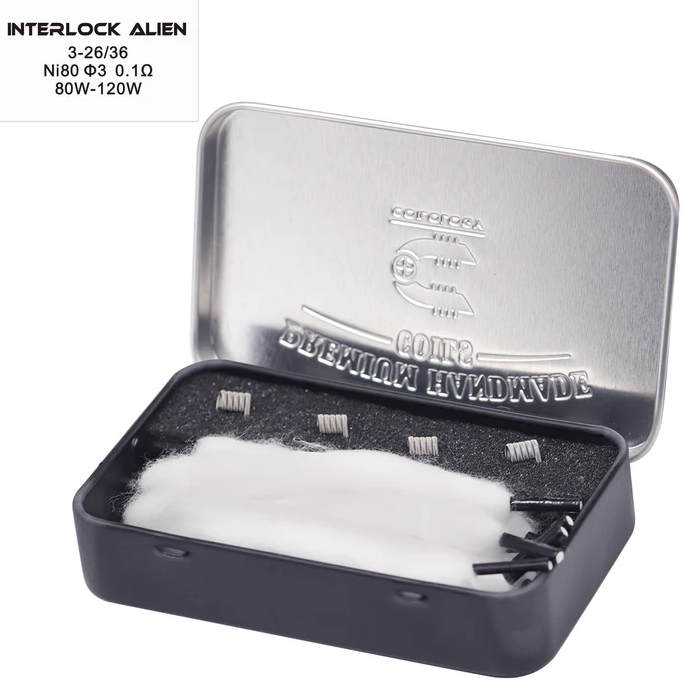 Coilology Premium Handmade Coils Interlock Alien 3-26/2-36 - 0,10ohm/dual, 4ks