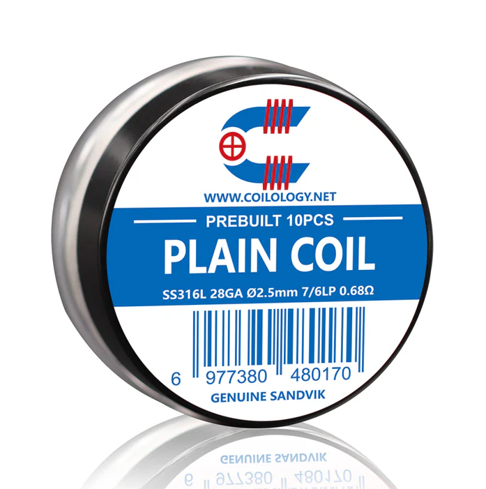 Coilology Plain Coil SS316L 28GA - 0,68ohm/10ks