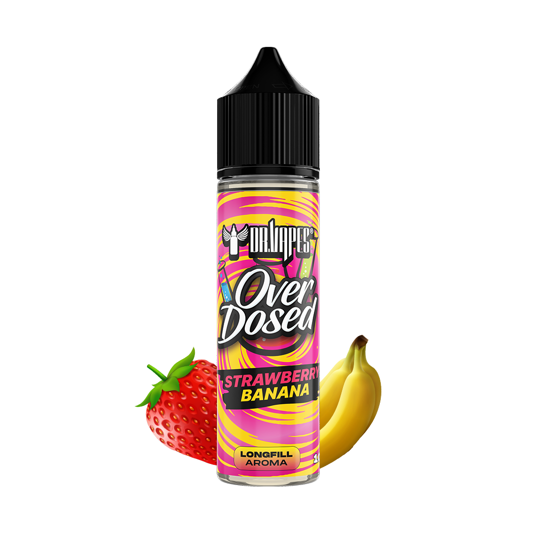 Příchuť Dr. Vapes OverDosed SnV - Strawberry Banana 10ml