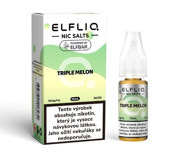 Nikotinová Sůl ELF BAR ElfLiq - Triple Melon 10ml Nikotin: 10 mg - Kolek R