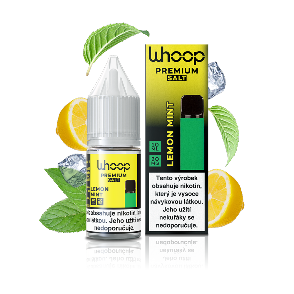 Nikotinová Sůl Whoop - Lemon Mint 10ml - 20mg