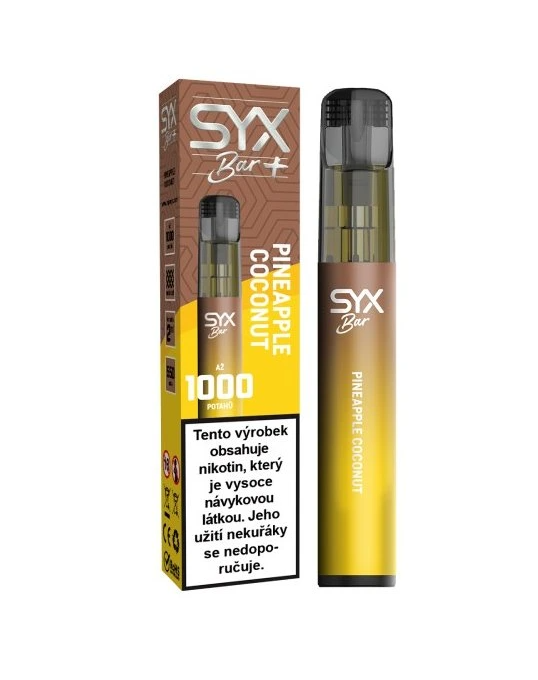 SYX BAR jednorázová e-cigareta Pineapple Coconut