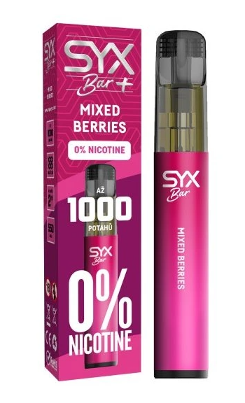 SYX BAR jednorázová e-cigareta Mixed Berries - 0mg