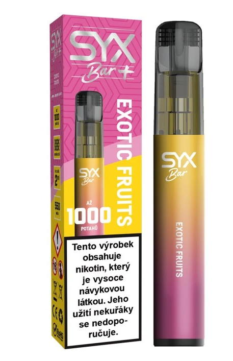 SYX BAR jednorázová e-cigareta Exotic Fruits
