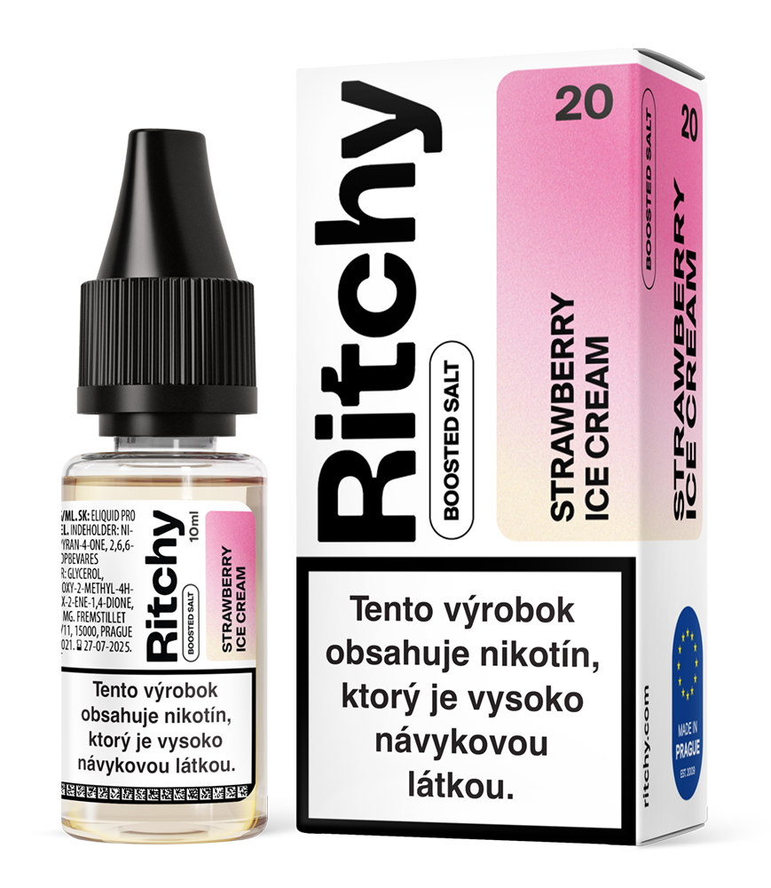 Ritchy - Liqua Ritchy Salt - Strawberry Ice Cream 10ml Nikotin: 10 mg