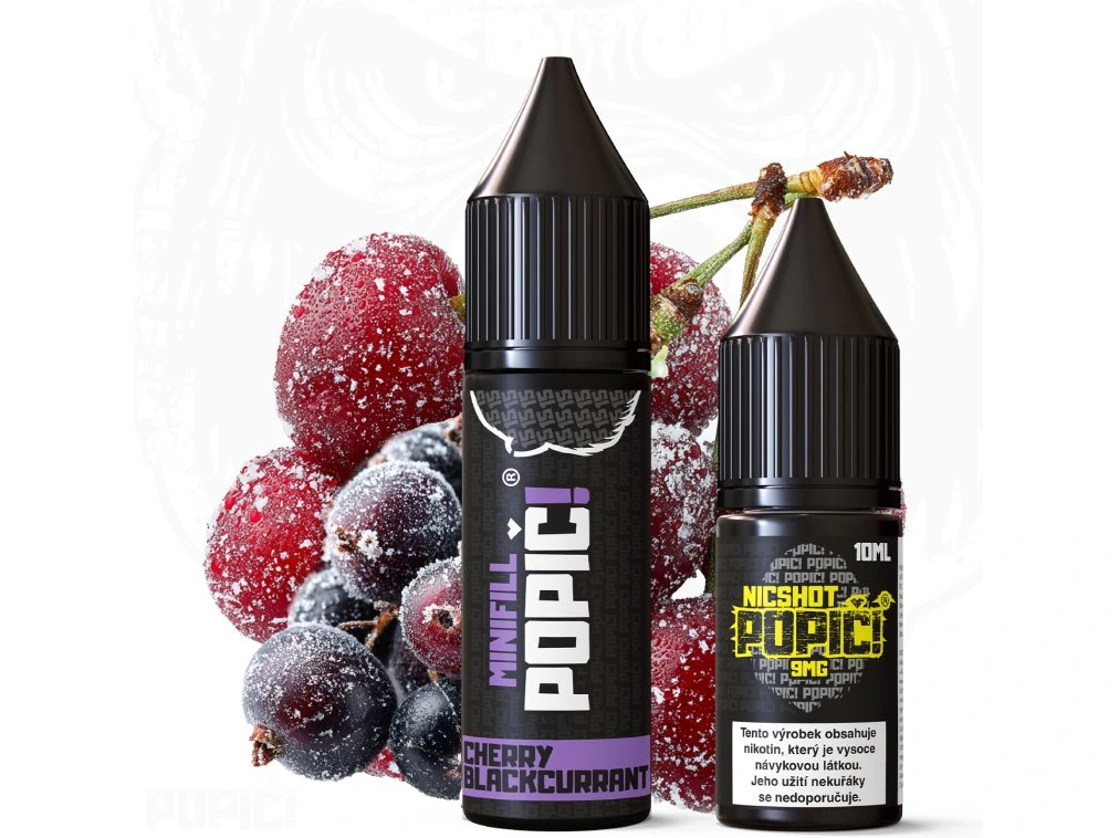 POPIČ! Minifill 2v1 - Cherry Blackcurrant - 15ml 6mg