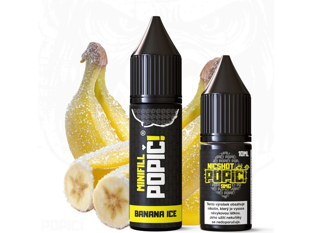 POPIČ! Minifill 2v1 - Banana Ice - 15ml 6mg