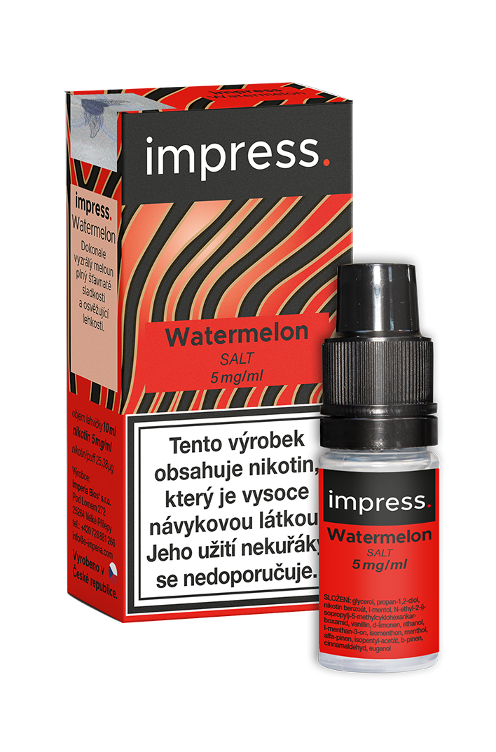 Imperia Nikotinová sůl Emporio Impress - Watermelon 10ml Nikotin: 5 mg