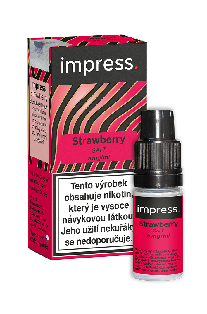Imperia Nikotinová sůl Emporio Impress - Strawberry 10ml Nikotin: 5 mg